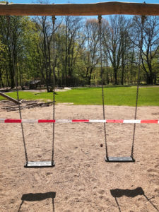 Playground, empty, closed, corona pandemic, Hamburg, Germany Playground, empty, closed, corona pandemic, Hamburg, Germany